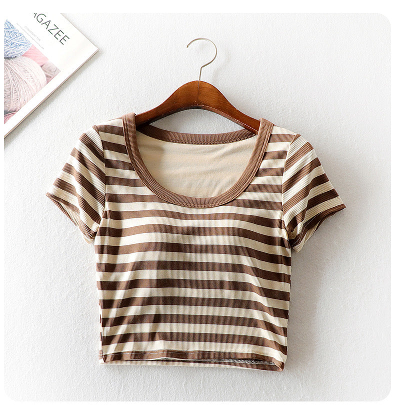 Darez Built-In Bra Crop Top